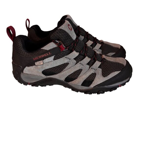 Merrell Castlerock Men's 9.5 Performance Hiking Shoes Gray/Black Waterproof - Picture 1 of 8